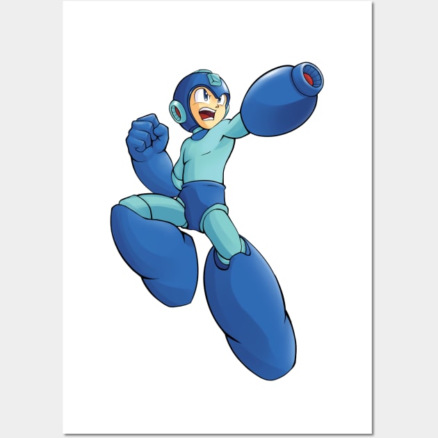 Mega Man Wall Art by andrewvado